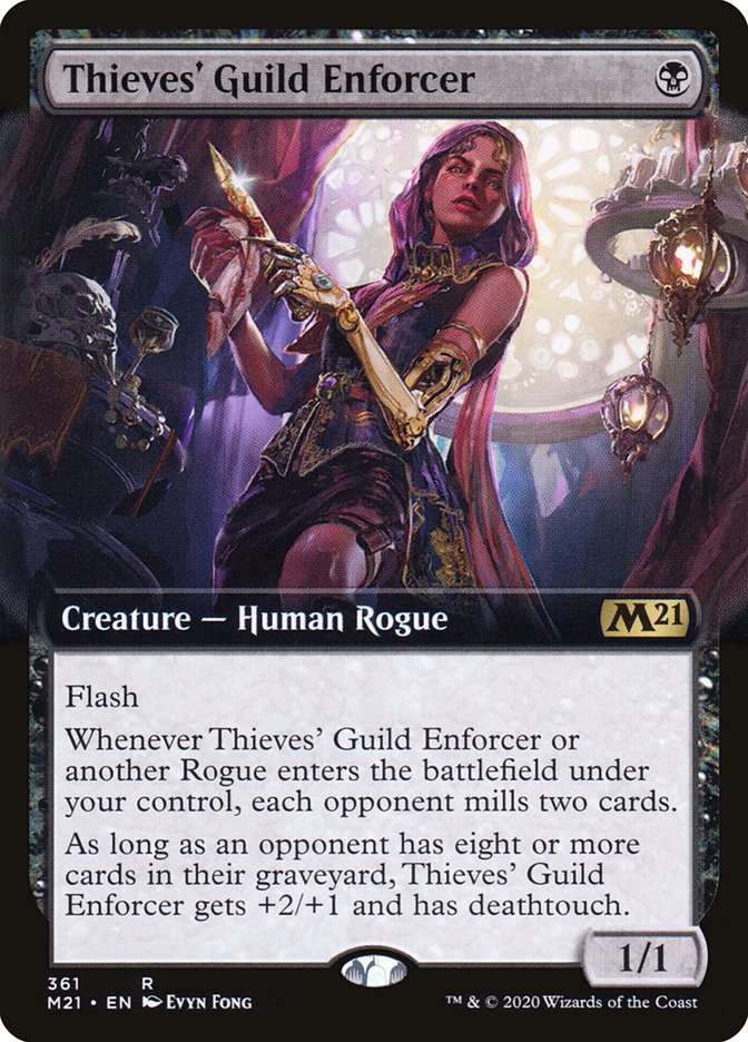 Thieves' Guild Enforcer (Extended Art) [Core Set 2021] | L.A. Mood Comics and Games