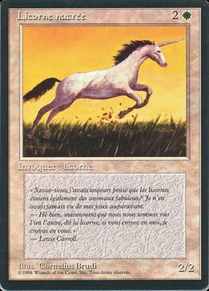 Pearled Unicorn [Foreign Black Border] | L.A. Mood Comics and Games