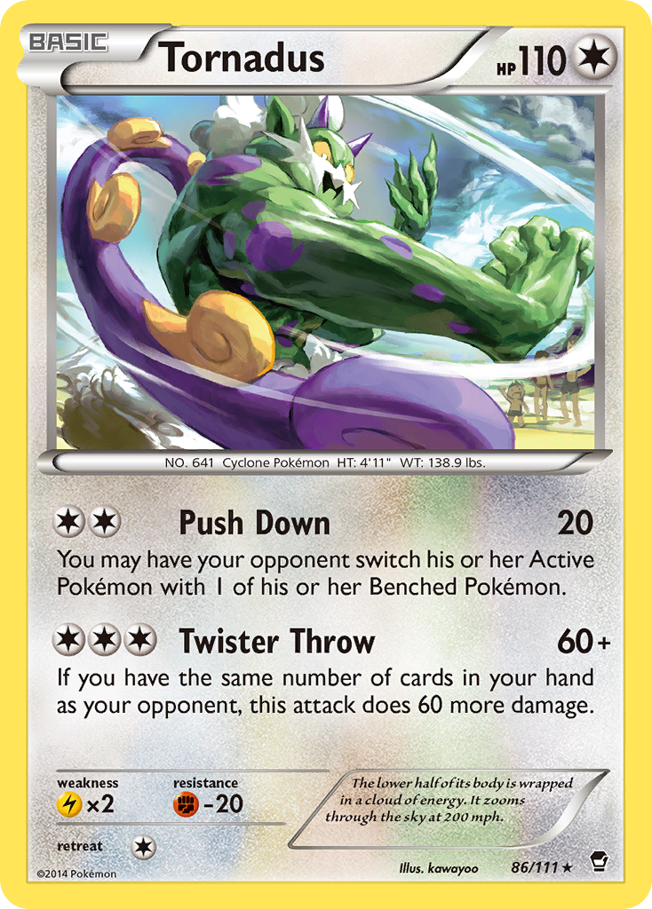 Tornadus (86/111) [XY: Furious Fists] | L.A. Mood Comics and Games