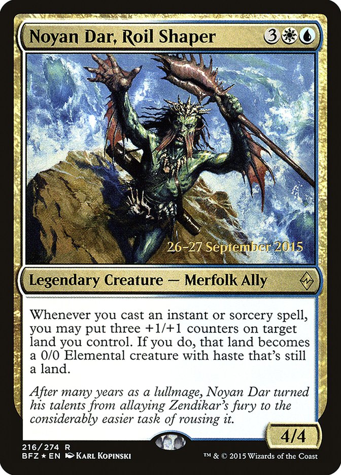 Noyan Dar, Roil Shaper [Battle for Zendikar Prerelease Promos] | L.A. Mood Comics and Games