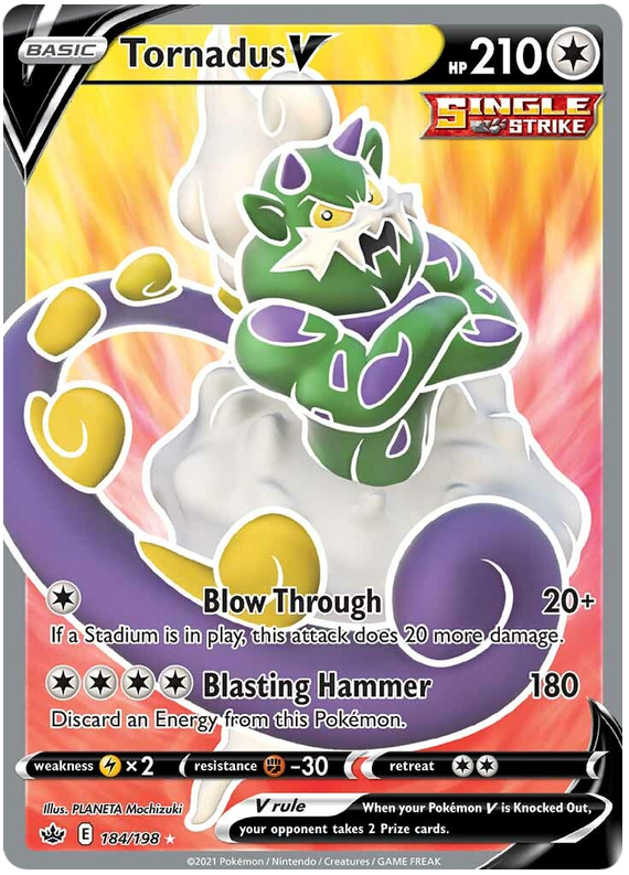 Tornadus V (184/198) [Sword & Shield: Chilling Reign] | L.A. Mood Comics and Games