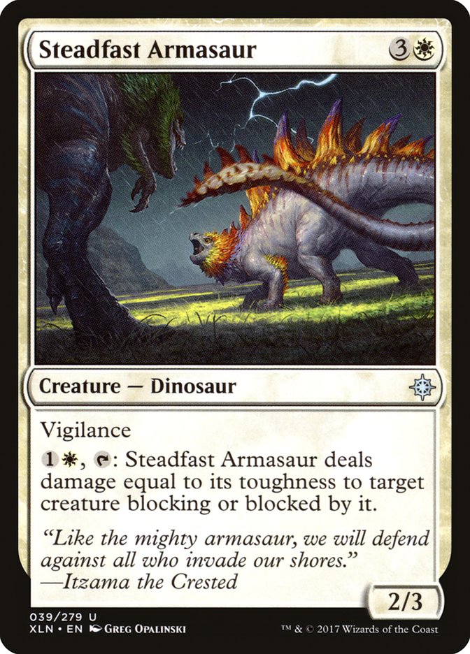 Steadfast Armasaur [Ixalan] | L.A. Mood Comics and Games