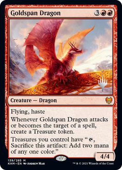 Goldspan Dragon (Promo Pack) [Kaldheim Promos] | L.A. Mood Comics and Games