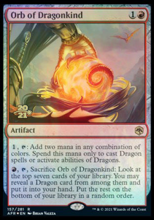 Orb of Dragonkind [Dungeons & Dragons: Adventures in the Forgotten Realms Prerelease Promos] | L.A. Mood Comics and Games
