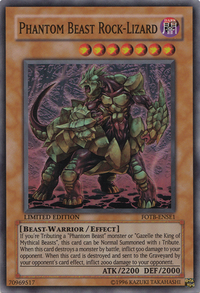 Phantom Beast Rock-Lizard [FOTB-ENSE1] Super Rare | L.A. Mood Comics and Games