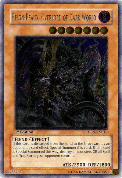Reign-Beaux, Overlord of Dark World [STON-EN017] Ultimate Rare | L.A. Mood Comics and Games