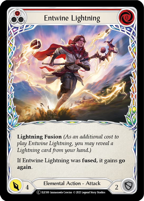 Entwine Lightning (Red) [U-ELE100] (Tales of Aria Unlimited)  Unlimited Normal | L.A. Mood Comics and Games