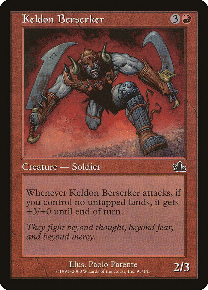 Keldon Berserker [Prophecy] | L.A. Mood Comics and Games