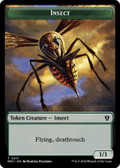 Clue // Insect (0017) Double-Sided Token [Murders at Karlov Manor Commander Tokens] | L.A. Mood Comics and Games