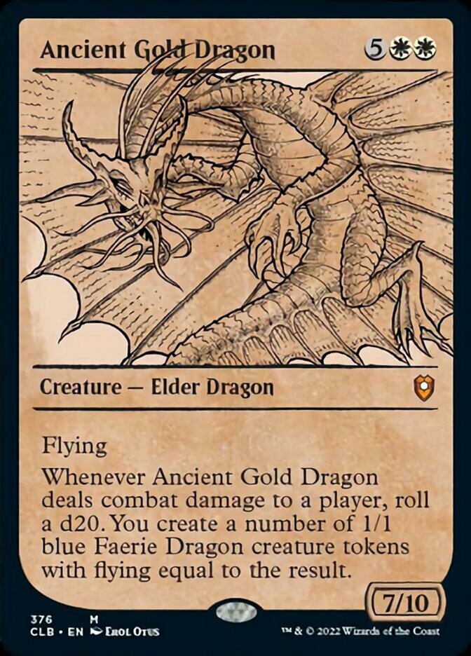 Ancient Gold Dragon (Showcase) [Commander Legends: Battle for Baldur's Gate] | L.A. Mood Comics and Games