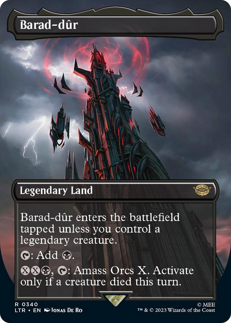 Barad-dur (Borderless Alternate Art) (340) [The Lord of the Rings: Tales of Middle-Earth] | L.A. Mood Comics and Games