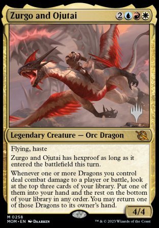 Zurgo and Ojutai (Promo Pack) [March of the Machine Promos] | L.A. Mood Comics and Games
