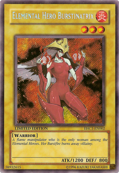 Elemental Hero Burstinatrix [EHC1-EN002] Secret Rare | L.A. Mood Comics and Games