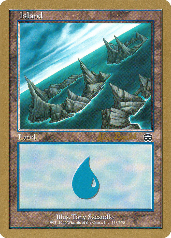 Island (ab338a) (Alex Borteh) [World Championship Decks 2001] | L.A. Mood Comics and Games