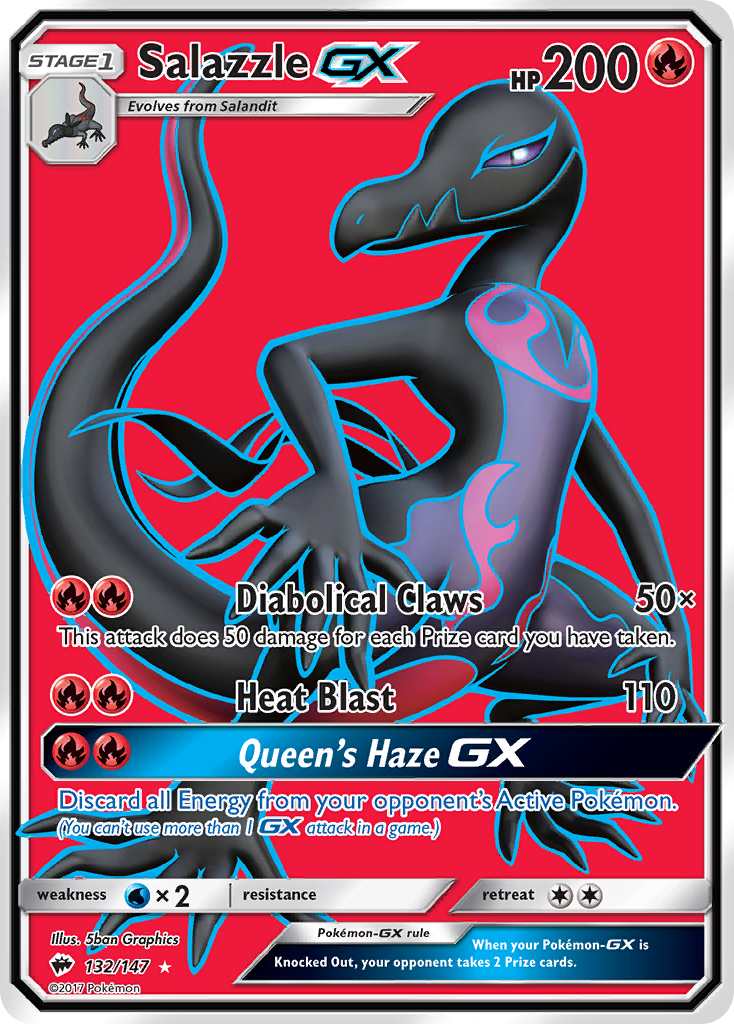 Salazzle GX (132/147) [Sun & Moon: Burning Shadows] | L.A. Mood Comics and Games