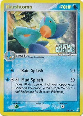 Marshtomp (24/100) (Stamped) [EX: Crystal Guardians] | L.A. Mood Comics and Games