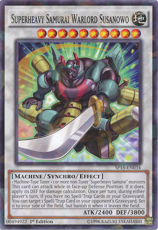 Superheavy Samurai Warlord Susanowo [SP15-EN034] Shatterfoil Rare | L.A. Mood Comics and Games