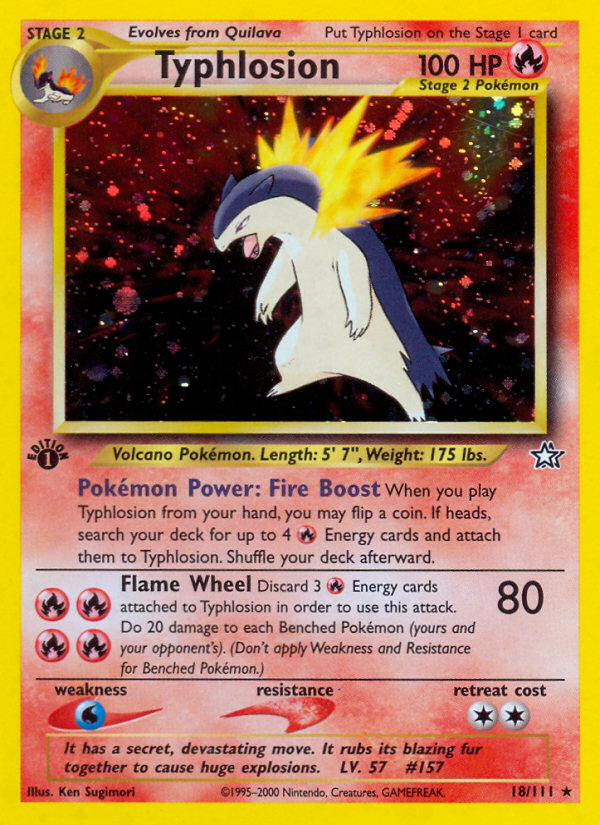 Typhlosion (18/111) [Neo Genesis 1st Edition] | L.A. Mood Comics and Games