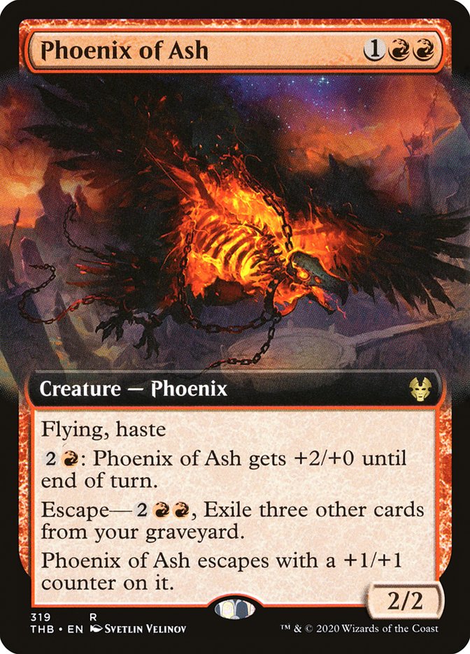 Phoenix of Ash (Extended Art) [Theros Beyond Death] | L.A. Mood Comics and Games