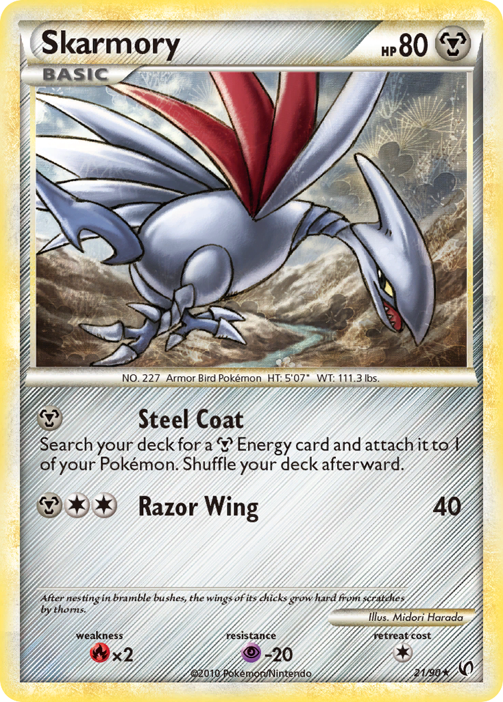 Skarmory (21/90) [HeartGold & SoulSilver: Undaunted] | L.A. Mood Comics and Games