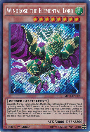 Windrose the Elemental Lord [MP14-EN022] Secret Rare | L.A. Mood Comics and Games