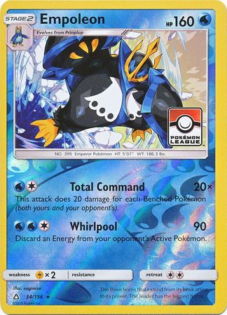 Empoleon (34/156) (League Promo) [Sun & Moon: Ultra Prism] | L.A. Mood Comics and Games