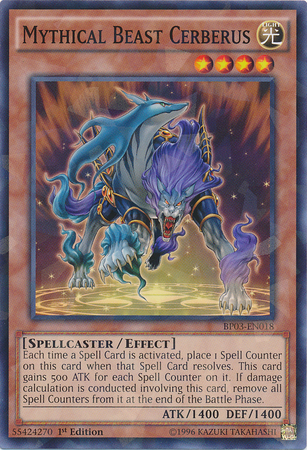 Mythical Beast Cerberus [BP03-EN018] Shatterfoil Rare | L.A. Mood Comics and Games