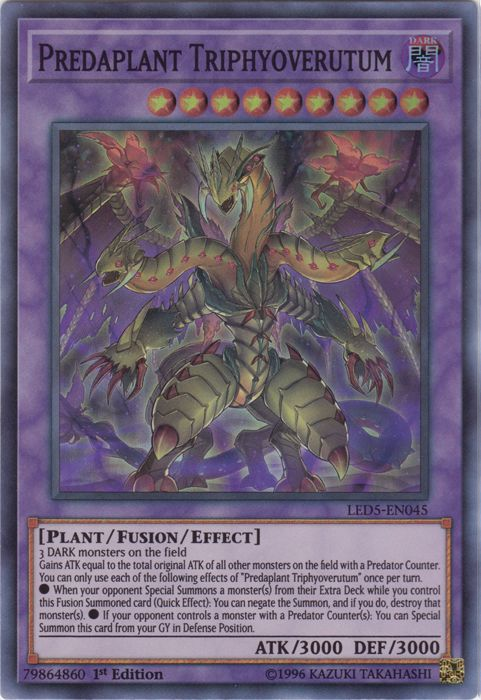 Predaplant Triphyoverutum [LED5-EN045] Super Rare | L.A. Mood Comics and Games