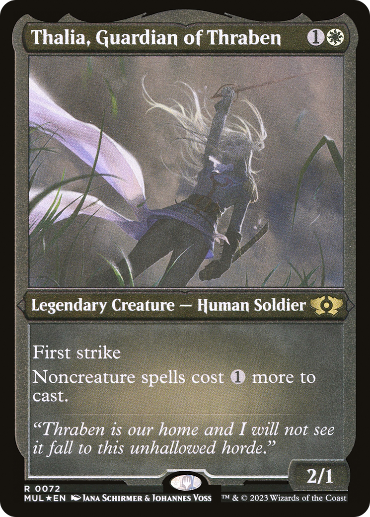 Thalia, Guardian of Thraben (Foil Etched) [Multiverse Legends] | L.A. Mood Comics and Games