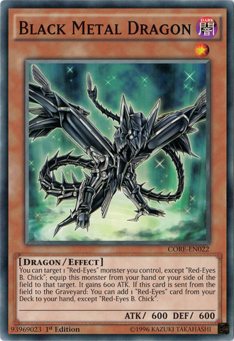 Black Metal Dragon [CORE-EN022] Common | L.A. Mood Comics and Games