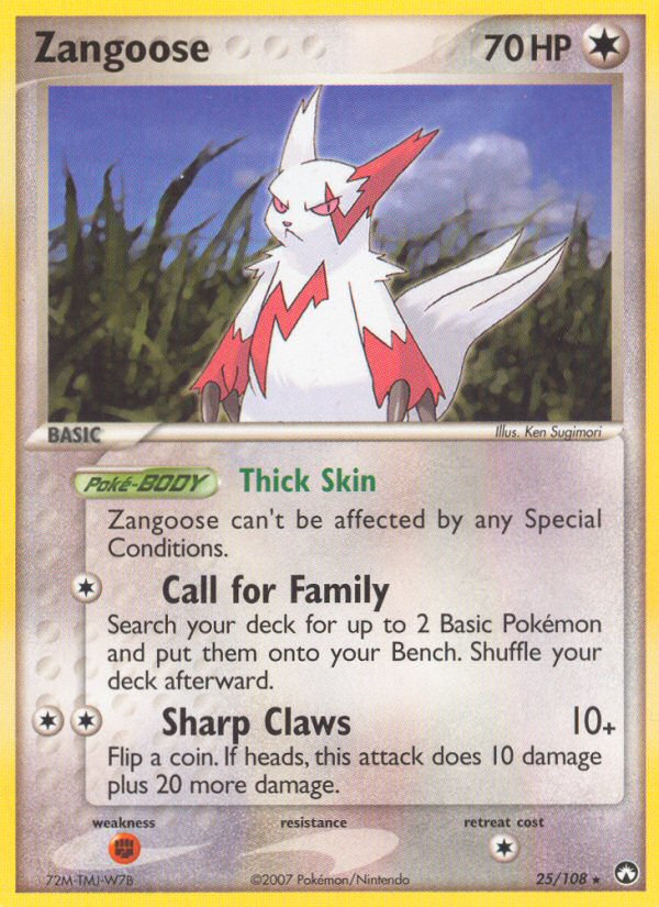 Zangoose (25/108) [EX: Power Keepers] | L.A. Mood Comics and Games