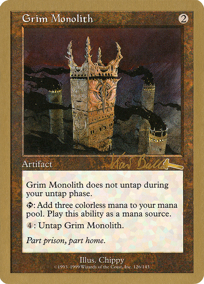 Grim Monolith (Kai Budde) [World Championship Decks 1999] | L.A. Mood Comics and Games