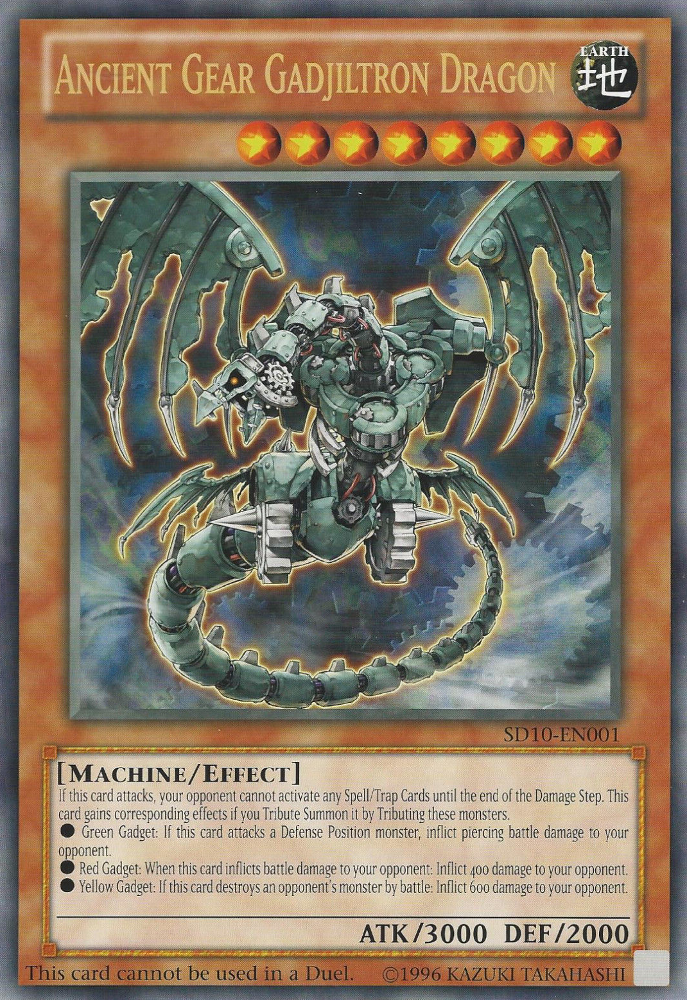 Ancient Gear Gadjiltron Dragon (Oversized) (Machine Madness) [SD10-EN001] Promo | L.A. Mood Comics and Games