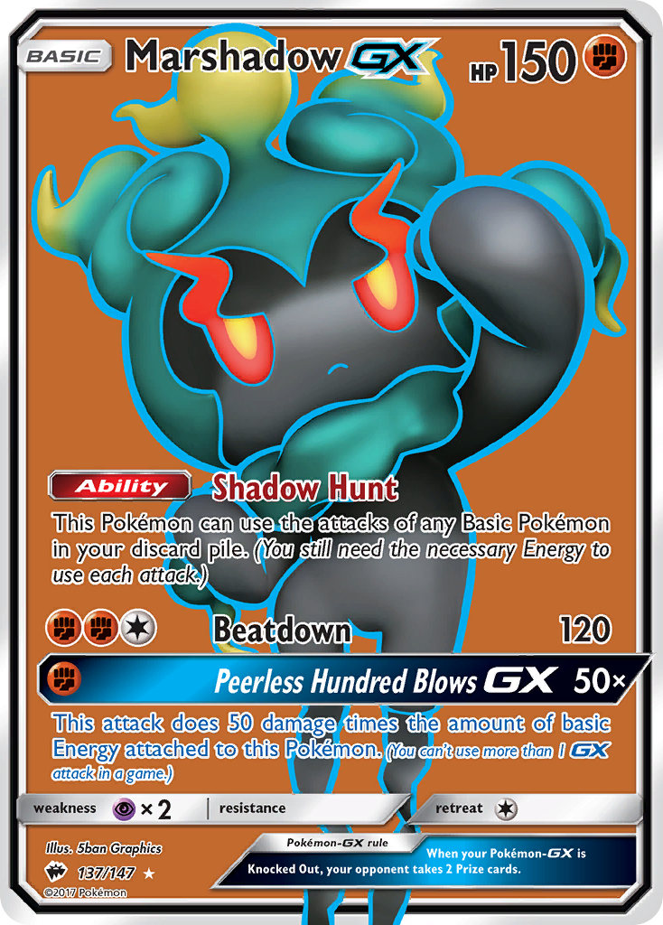 Marshadow GX (137/147) [Sun & Moon: Burning Shadows] | L.A. Mood Comics and Games