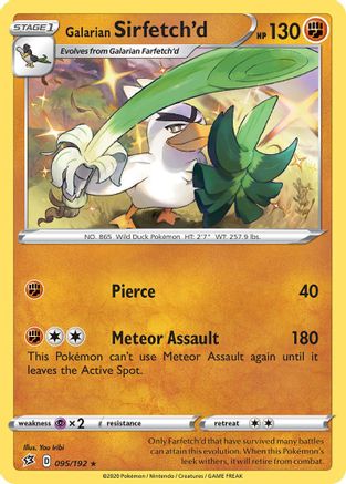 Galarian Sirfetch'd (095/192) (Theme Deck Exclusive) [Sword & Shield: Rebel Clash] | L.A. Mood Comics and Games