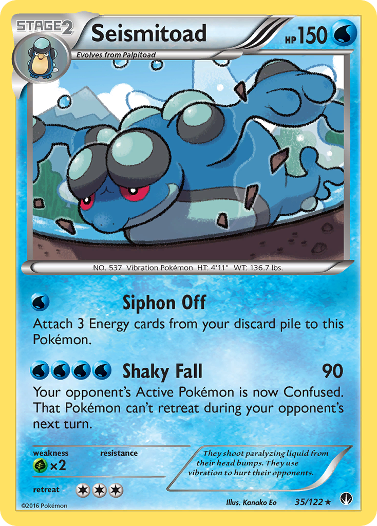 Seismitoad (35/122) [XY: BREAKpoint] | L.A. Mood Comics and Games