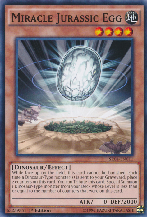 Miracle Jurassic Egg [SR04-EN011] Common | L.A. Mood Comics and Games