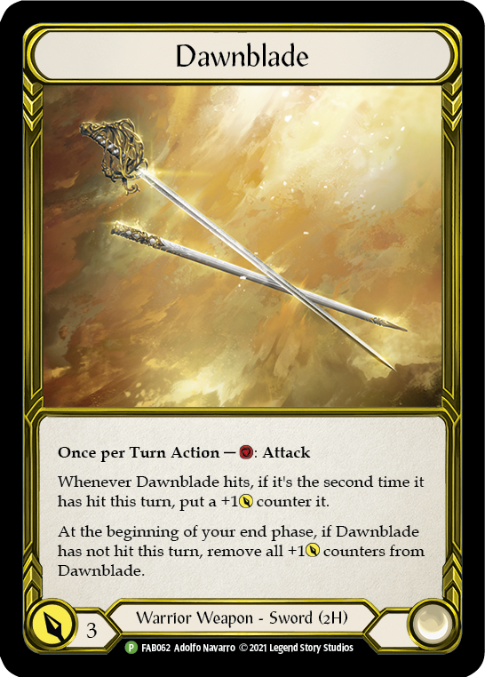 Dawnblade (Golden) [FAB062] (Promo)  Cold Foil | L.A. Mood Comics and Games