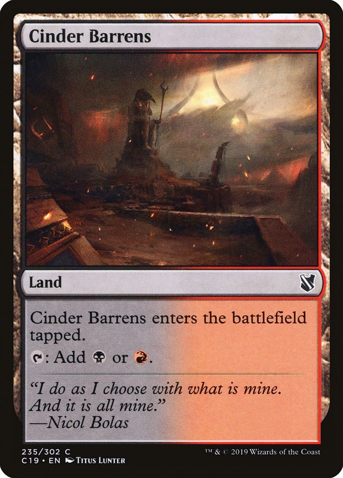 Cinder Barrens [Commander 2019] | L.A. Mood Comics and Games