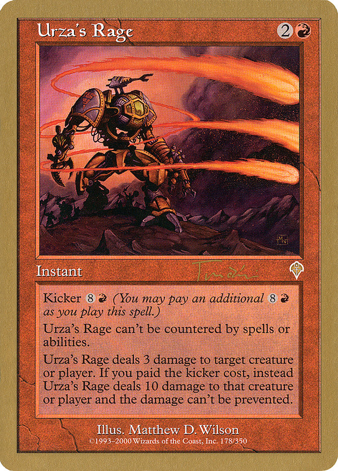 Urza's Rage (Jan Tomcani) [World Championship Decks 2001] | L.A. Mood Comics and Games