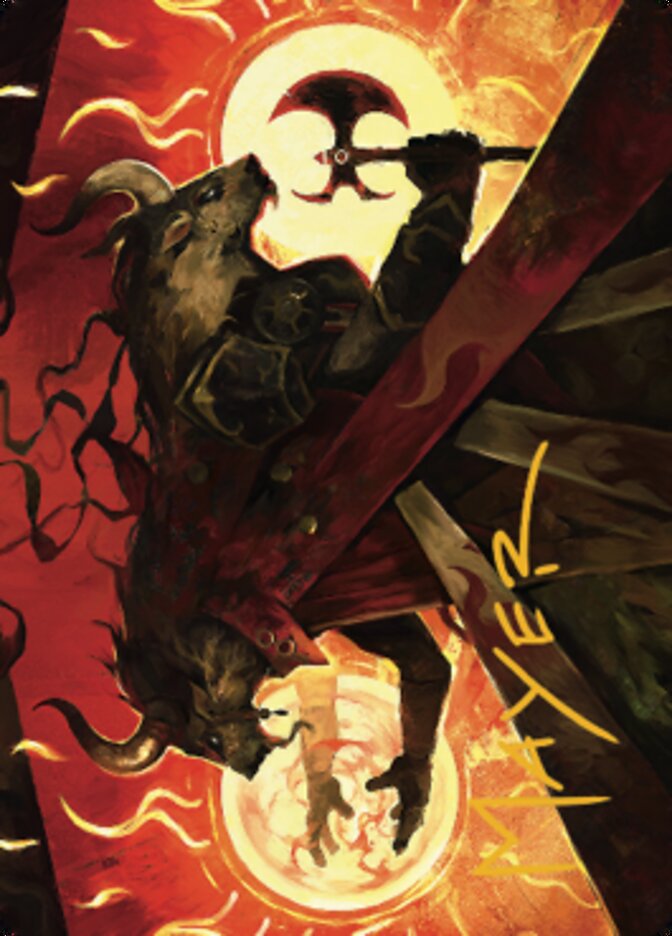 Hurloon Battle Hymn Art Card (Gold-Stamped Signature) [Dominaria United Art Series] | L.A. Mood Comics and Games