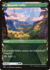 Kazandu Mammoth // Kazandu Valley (Showcase) [Zendikar Rising] | L.A. Mood Comics and Games