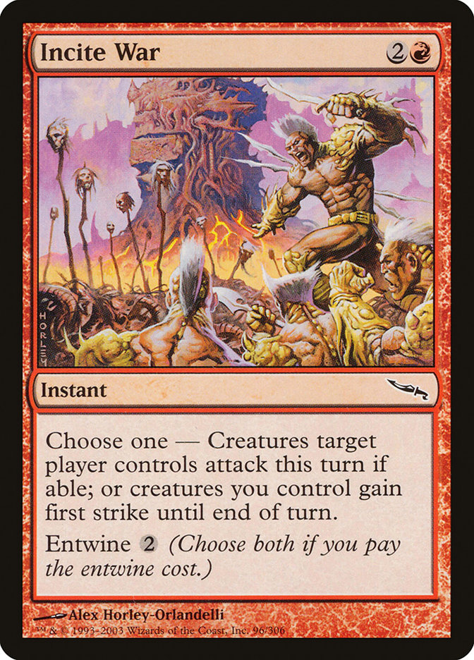 Incite War [Mirrodin] | L.A. Mood Comics and Games