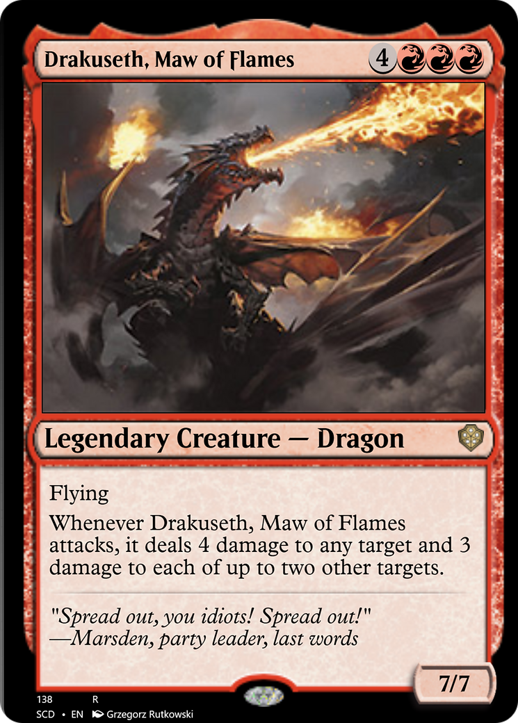 Drakuseth, Maw of Flames [Starter Commander Decks] | L.A. Mood Comics and Games