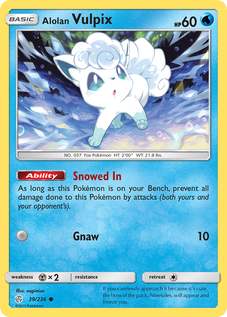 Alolan Vulpix (39/236) [Sun & Moon: Cosmic Eclipse] | L.A. Mood Comics and Games