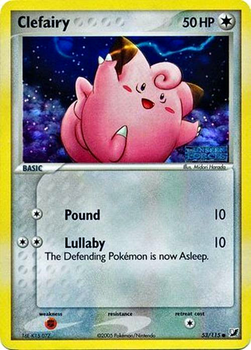Clefairy (53/115) (Stamped) [EX: Unseen Forces] | L.A. Mood Comics and Games
