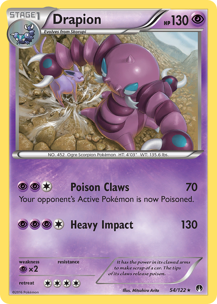 Drapion (54/122) [XY: BREAKpoint] | L.A. Mood Comics and Games