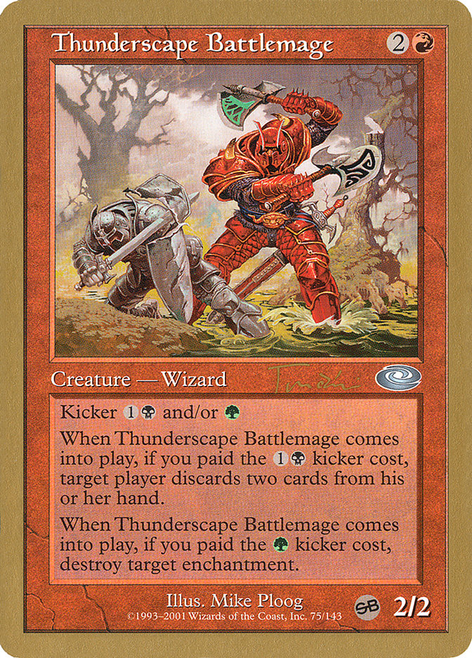 Thunderscape Battlemage (Jan Tomcani) [World Championship Decks 2001] | L.A. Mood Comics and Games