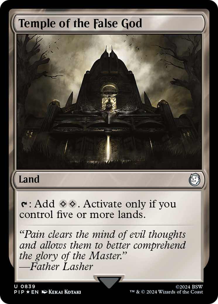 Temple of the False God (Surge Foil) [Fallout] | L.A. Mood Comics and Games