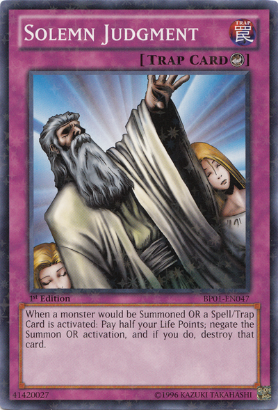 Solemn Judgment [BP01-EN047] Starfoil Rare | L.A. Mood Comics and Games